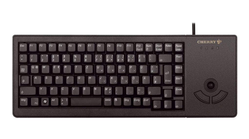 Tastatur, XS Trackball, PT Portugiesisch, QWERTY, USB, Kabel